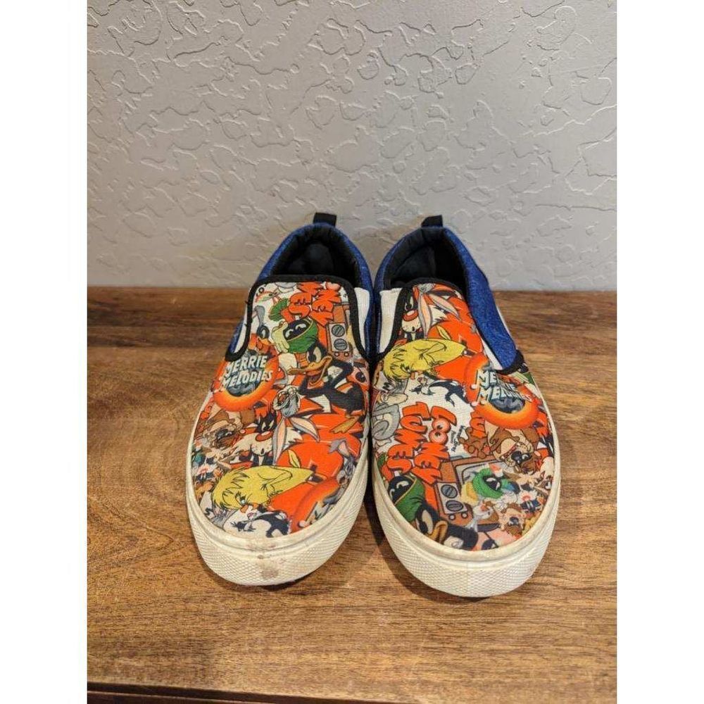Warner Brothers LOONEY TUNES "That's All Folks" Lightweight Slip-on Shoes 8.5